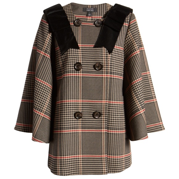 Halogen X Atlantic-Pacific Bow Detail Plaid Coat - Picture 2 of 8